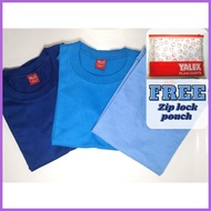 ▩ ◧ ☌ YALEX for KIDS Plain Tshirt - Light Blue, Aqua Blue, Royal Blue | Round-neck | COD