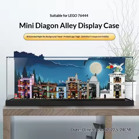 Suitable for LEGO 76444 Mini Diagon Alley acrylic display box building blocks dust-proof model stora