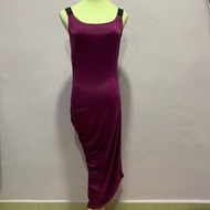 Woman Purple Dinner Dress