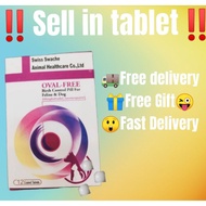 **Sell in tablet** Oval Free Pill for dog and cat/ Ubat perancang kucing/ pencegah kehamilan kucing dan anjing