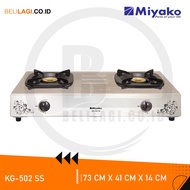 Miyako Kompor Gas 2 Tungku Stainless KG 502 SS
