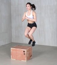 Plyometric Wood Plyo Box for Training CrossFit Jumpbox Workout Push up Cardio Fitness Home Gym Diet