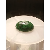 BATU ZAMRUD ZAMBIA ASLI 10.70 CT Natural  Green Emerald Gemstone Cabochon Cut 17 X 14 X 5 MM + IKAT CINCIN