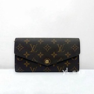 LV Sarah原花信封下蓋長夾M60531