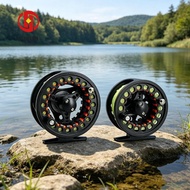ORIEN Fly Fishing Reel, Large Arbor Backing Leader Fly Reel Combo, Durable Aluminum 3/4 5/6 WT WF Fl
