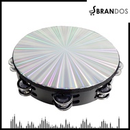 Tamborin 6 / 8 / 10 Inch Hologram Double Kecrekan Tambourine Tamborine