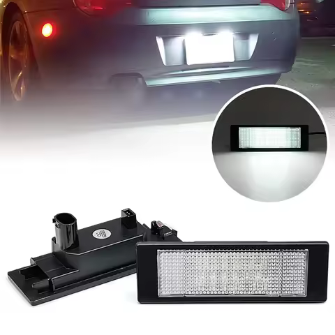2Pcs LED License Plate Light For BMW E63 E64 E81 E87 F06 F12 F13 F20 K48 1600GT For Mini R55 R60 R61