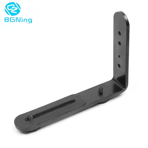 BGNING Single L 1/4" Screw Shaped Photo Studio Light Bracket Tripod Camera LED Flash Holder for Cano