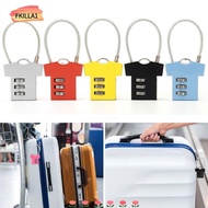 FKILLAONE Password Lock, Cupboard Cabinet Locker Padlock Aluminum Alloy Security Lock, Multifunctional 3 Digit Mini Steel Wire Suitcase Luggage Coded Lock