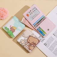 wallet woman purse woman wallet woman small cute Cartoon Ladies Leather Short Wallet with Multi-Card