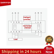 GARRYFIZH Sonew 380V 63A มินิอัจฉริยะสวิตช์โอนอัตโนมัติ 3P Power Controller วงจรไฟฟ้าสวิตช์เลือกสำหร