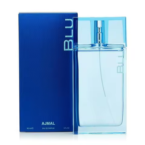 Ajmal Blu Eau de Parfum For Men Aquatic Floral Fragrance Fresh Long Lasting Perfume Spray 90ml 3 FL.