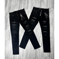 ✔ quần dài nam amiri đen đính đá 4 cúc ( ảnh thật và video tại shop)