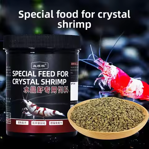 XUEQILIN Ornamental Shrimp Food-Calcium Rich Sinking Pellets for Crystal Red,Neocaridina&Crayfish|Co