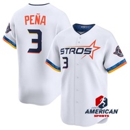 Men's MLB Houston Astros Jeremy Peña 2025 City Connect White Baseball Jersey