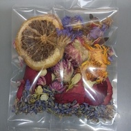 BORONG | 200 pack Mini | MANDI BUNGA 7 JENIS + Lemon slice mini
