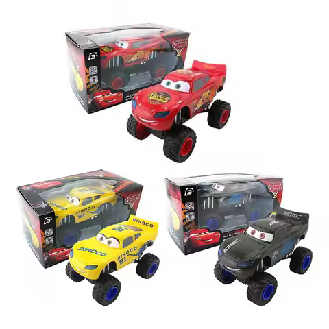 Disney pixar cars 3 lightning McQueen ramirez Jackso Cruz big wheels alloy car sound and light Toys 