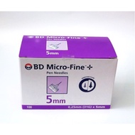 BD Microfine INSULIN PEN NEEDLE 5mm 100's