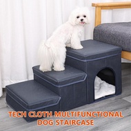 Foldable Doggy Steps Dog Stair Portable Dog Steps Pet Home Ladder with Storage Box Heavy Duty Dog St