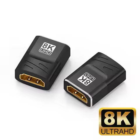 HDMI Coupler 8K, HDMI 2.1 Connector HDMI Extension Adapter, Support 8K@60Hz / 4K@120Hz 120UHD, 3D, H