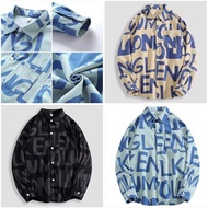 Corrugated Jacket With Letter Print Korean Style (G76)