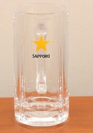 Sapporo 啤酒杯500ml $200/2隻