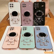 Casing Samsung A22 4G M32 4G M22 4G Astronaut Stereoscopic Stand phone Casing 1YHY
