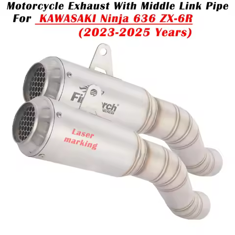 Slip On For KAWASAKI Ninja ZX-6R ZX6R ZX 6R 636 2023 2024 2025 Motorcycle Exhaust Escape Modified Mu