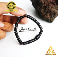 Gelang Tasbih Kayu Kokka Kokkah ASLI Arab Turki Mekah Ori Original motif Kotak Marjan Hitam Pria Wan