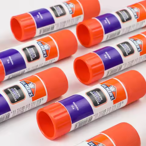 Elmer's Transparent Solid Glue Stick Color-changing Glue, Washable, Suitable for Handcraft DIY, Cosp