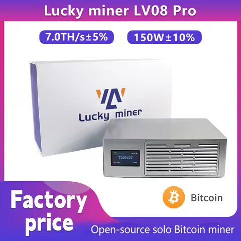 Lucky Miner LV08Pro Hash Rate 7TH/s Bitcoin Miner Family Personal Mining Experience Miner