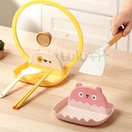 Cute Cartoon Design Shovel Pot Pan Lid Holder Rack Spoon Forks Holding Rack Tableware Storage Rack S