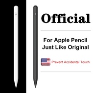 ปากกาipad สำหรับปากกา Stylus Apple ดินสอ2 1สำหรับ iPad Pro 11 12.9 2020 2018 9.7 10.2 8th 7th Air 3 4สำหรับดินสอ iPad พร้อมกับการปฏิเสธ Palm 애플펜슬 ปากกาipad Black One