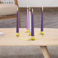 Devoko Advent Wreath Ring Advent Ring Candle Holder for Dining Room Party Birthday