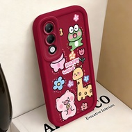 Casing hp for OPPO A5 2025 4G A5 5G A5 Pro 4G A5 Pro 5G A5 Energy Case Kids Painting Garden Animal S