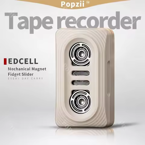 EDCELL PEEK EDC Tapedrive Fidget Slider Pendant Push Slider EDC Mechanical Magnet Fidget Slider Mult