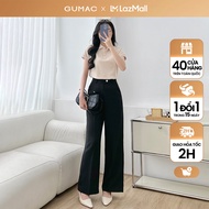 [MUA 2 GIẢM 20K] Quần tây nữ dáng ống suông có xếp li hai bên túi xéo chất chéo nhật thời trang GUMA