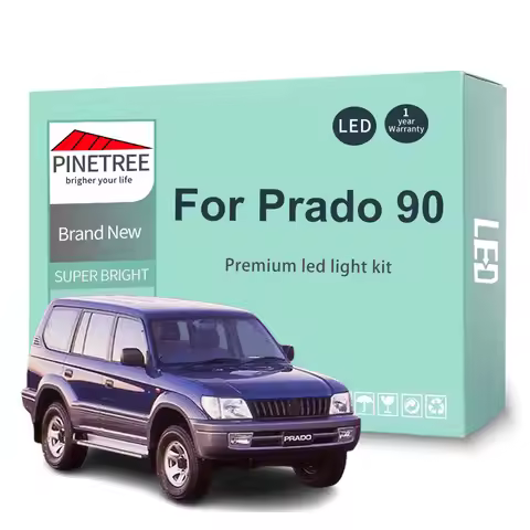 11Pcs For Toyota Land Cruiser Prado 90 J90 1996 -2002 Led Interior Light Kit Dome Map Reading Trunk 