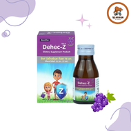 Dehec-Z Zinc Syrup 15 mg ดีเฮกซี ซิ้งค์ ไซรัป (ผลิตภัณฑ์เสริมอาหาร) รสองุ่น  (1ขวด/60มล.)