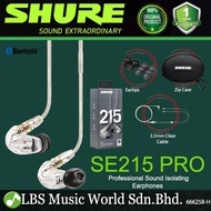 Shure SE215 PRO In Ear Monitor Earbuds Sound Isolating Wired or Wireless Earphones with Detachable C