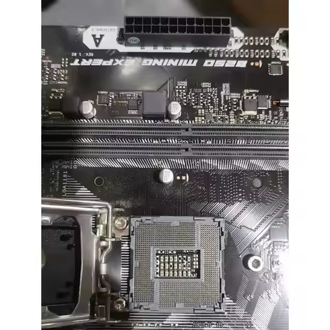 Used B250 MINING EXPERT Mining Motherboard LGA1151 Support 6th 7th Gen Intel Core DDR4 High PCIe Slo