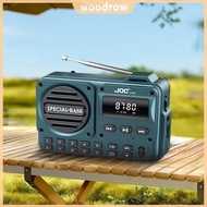 Portable Digital FM Radio Rechargeable Digital Radio Recorder for Home Travel [Woodrow.sg]