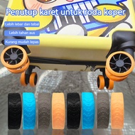 8PCS Non-slip Trolley Suitcase Wheel Protectors RubberRing Devices