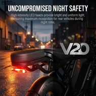 [cherry2] Safety Warning Taillight Headlight Brake Accessories For Electric Fatbike For Ouxi V20-Hig