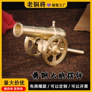 Brass Cannon Brass Ornaments Cannon Model Mini Cannon Desktop Ornaments 01021