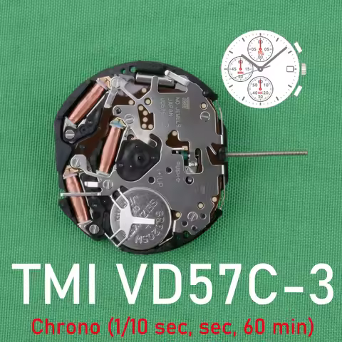 TMI VD57C movement New Japan VD57 Movement Original SII/TMI VD57 Watch Movement DATE AT 3 SUPER HIGH