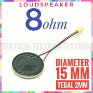 Loudspeaker 8ohm 15mm Speaker 8 ohm 1.5cm 2mm thick