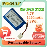 New P0904-LF 3.7V 1440mAh 5.3Wh Li-Polymer Replacement Battery for EVE T128 Rechargeable Spare Li-io
