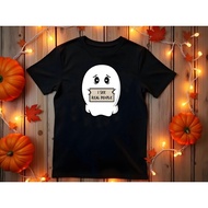 SAYES - HALLOWEEN T-SHIRT FUNNY HALLOWEEN COSTUME GHOST T-SHIRT GHOST