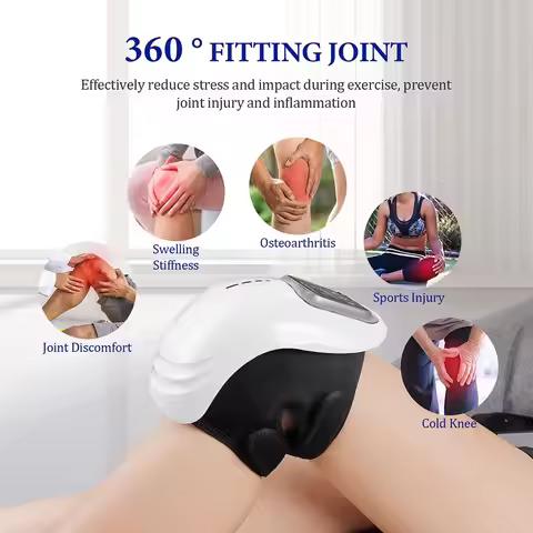 Smart Knee Massager Air Pressure Vibration Heating Infrared Knee Pain Relief Massager Elbow Shoulder